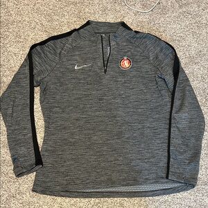ECNL Nike Gray and Black 1/4 Zip Pullover